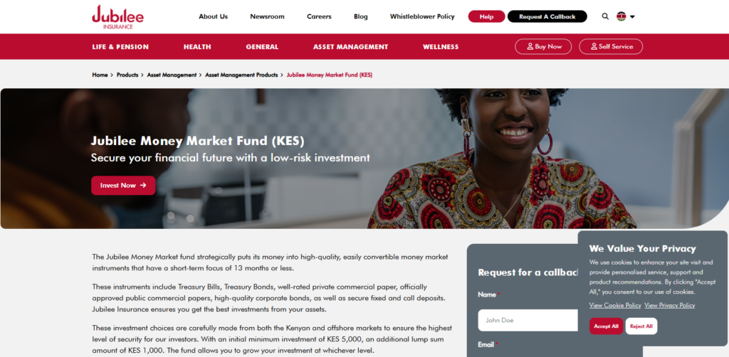 Jubilee Insurance Money market fund 