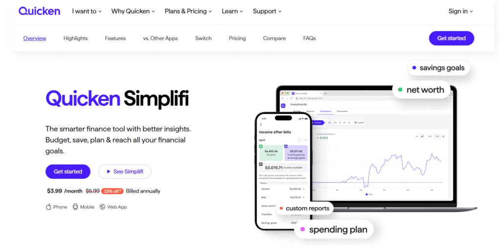 Simplifi Quicken screenshot