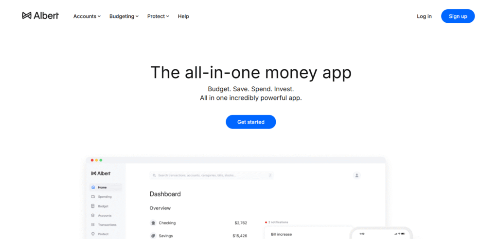 Albert screenshot