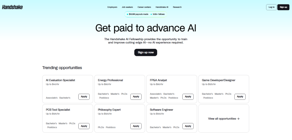 Handshake AI Website