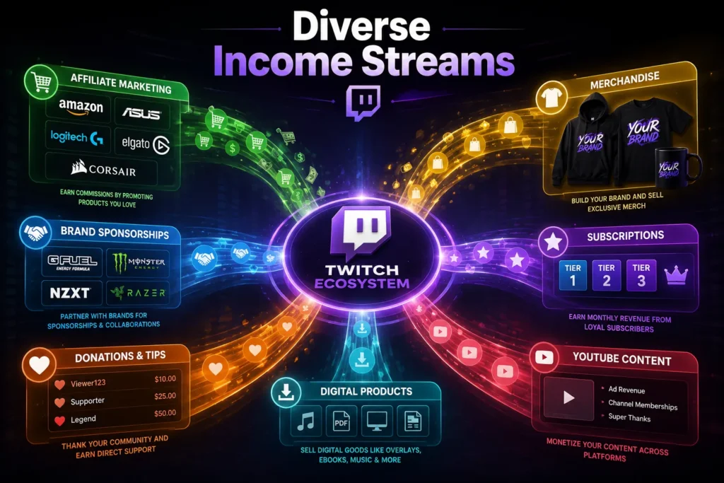 Monetizing Through Digital Products Related to Twitch